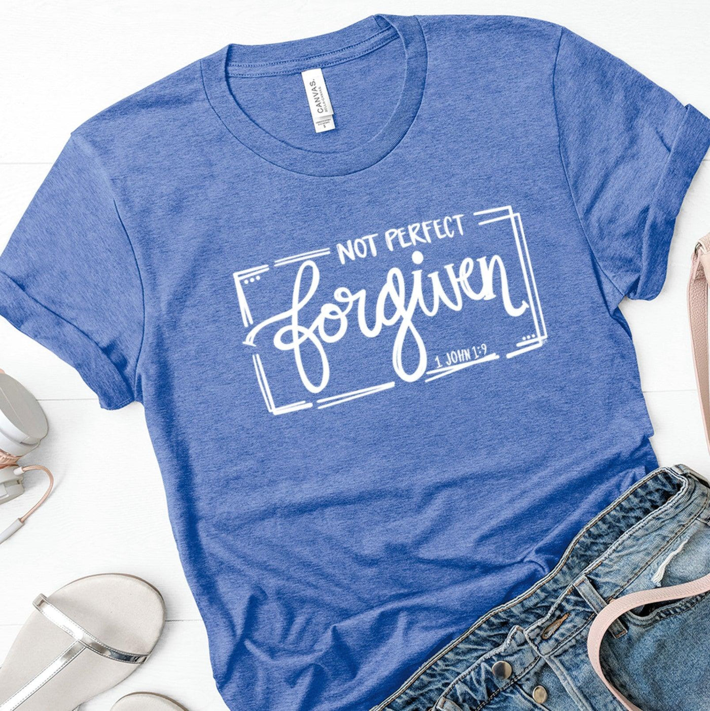 Forgiven - 1 John 1:9 - Grace & Co. Designs 