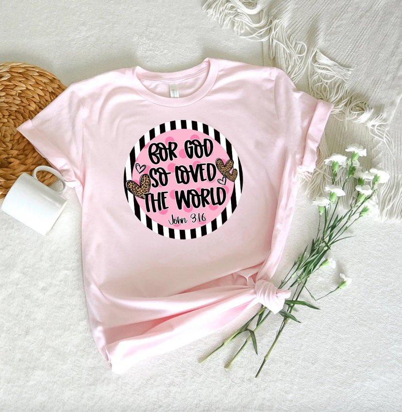 For God so loved the world - John 3:16 - Grace & Co. Designs 