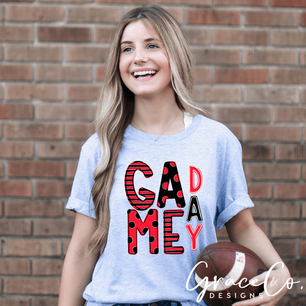 Game Day - Red/Black - Grace & Co. Designs 