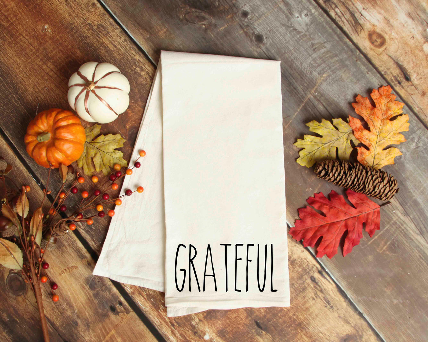 Grateful - Tea Towels - Grace & Co. Designs 