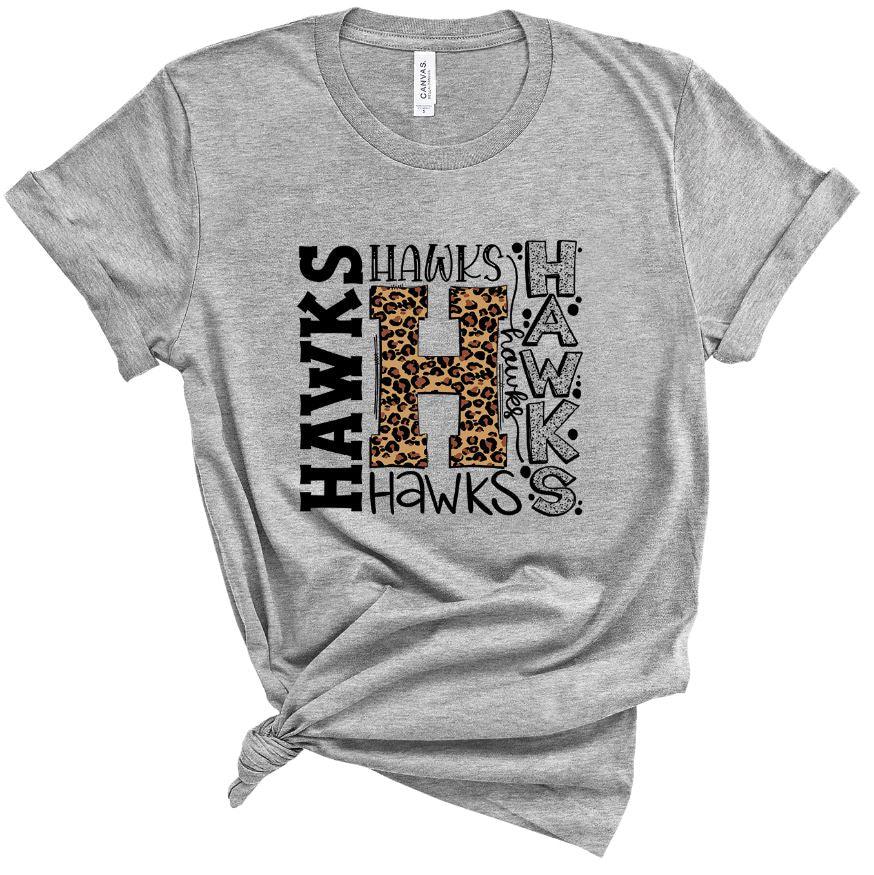 Hawks Leopard Typograhy - Grace & Co. Designs 