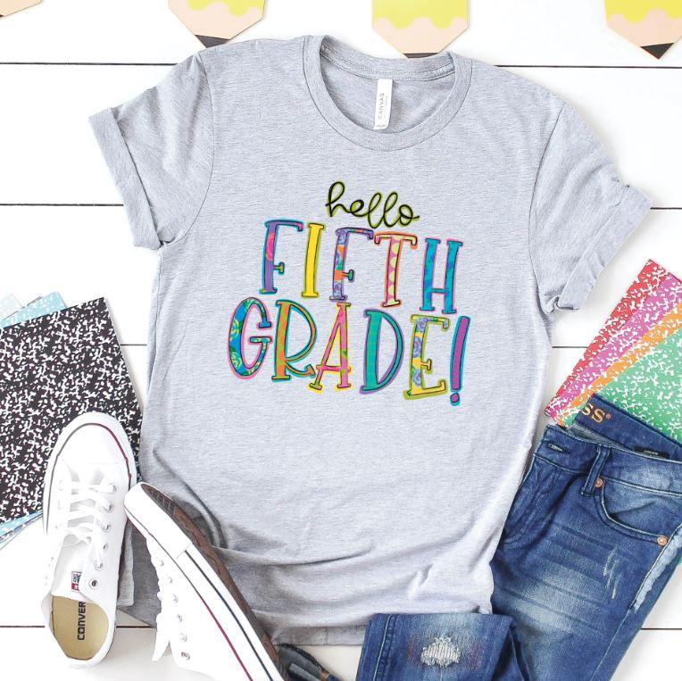 Hello Fifth Grade - Grace & Co. Designs 