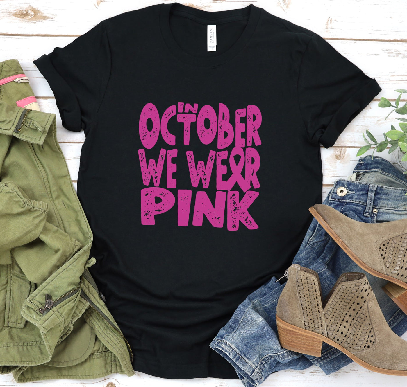 In October we wear pink