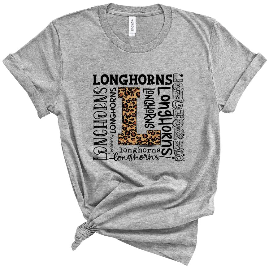Longhorns Leopard Typography