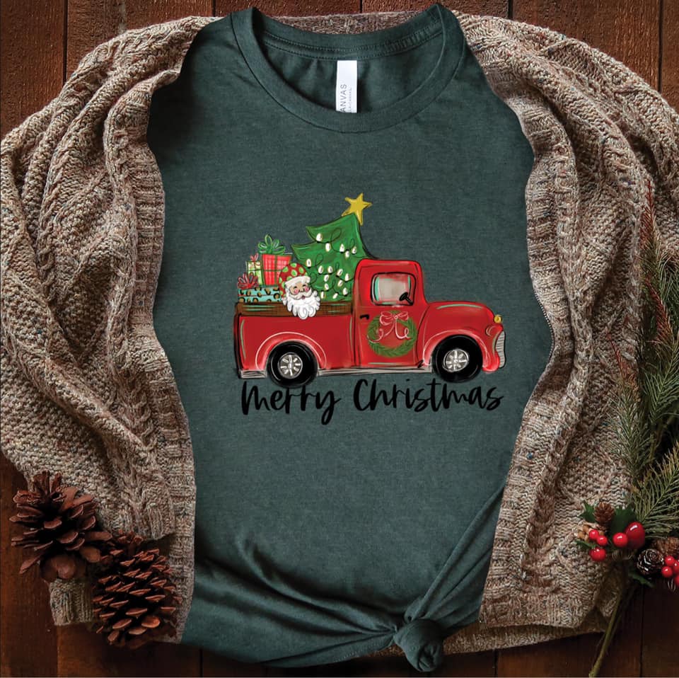 Merry Christmas Santa Truck