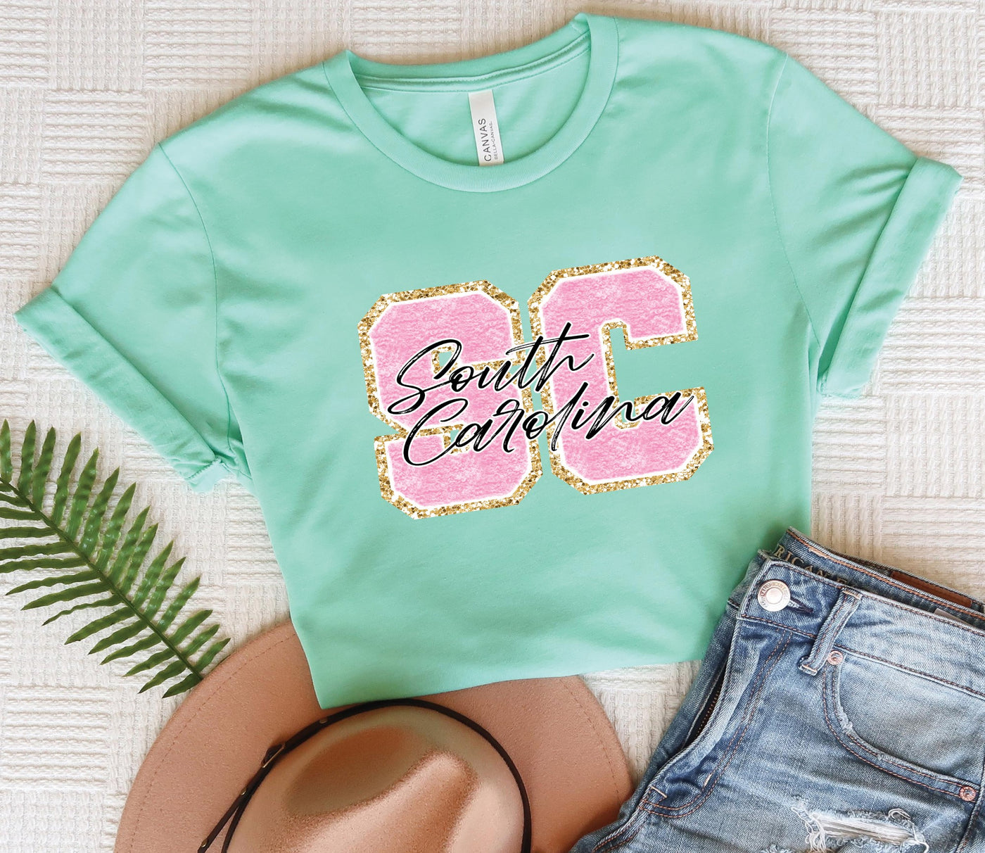 South Carolina Faux Chenille Letters