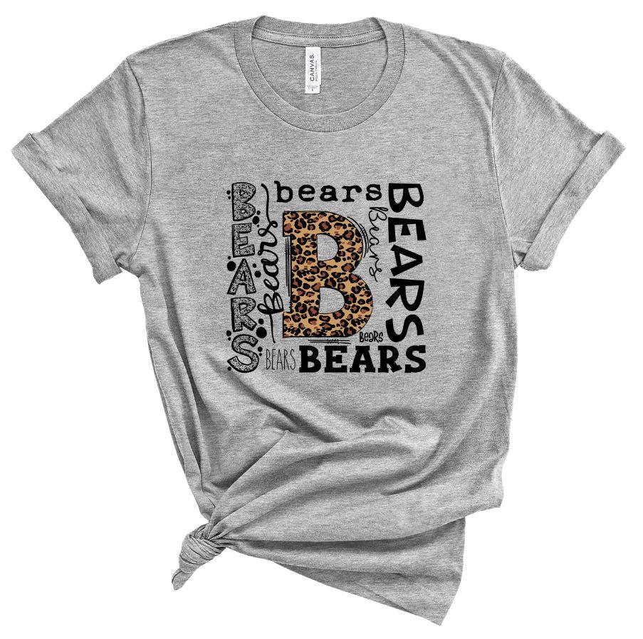 Bears Leopard Typography - Grace & Co. Designs 
