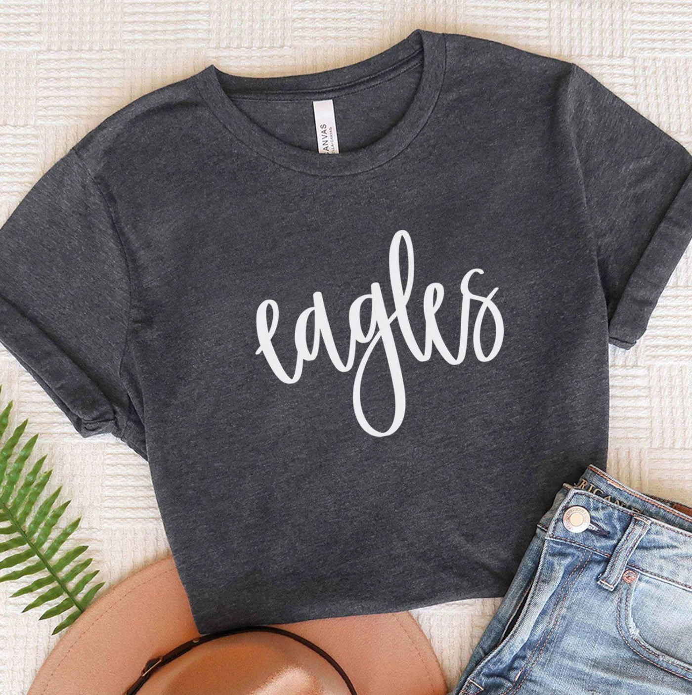 Hand lettered mascot - Eagles - Grace & Co. Designs 