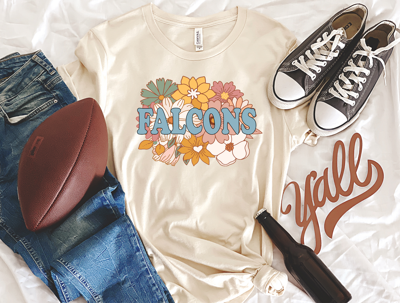 Retro Floral Falcons