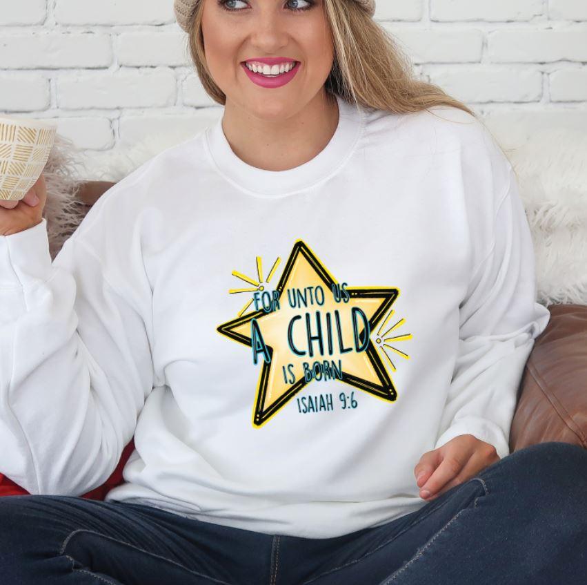 For unto us a star is born - Grace & Co. Designs 