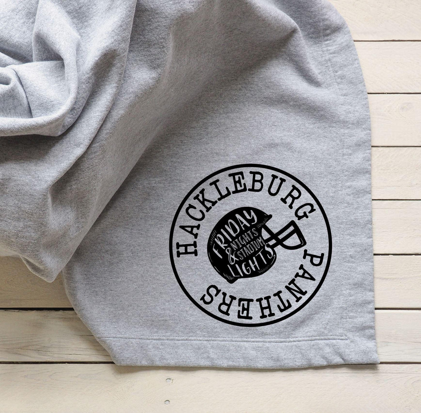 Hackleburg Panthers - Stadium Blanket - Grace & Co. Designs 