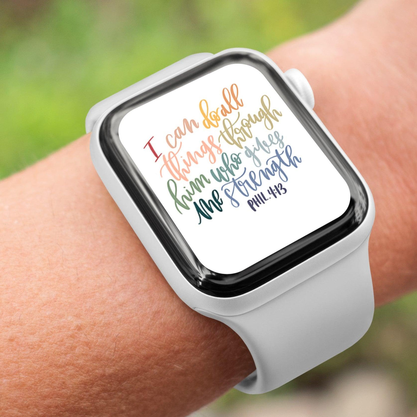 I can do all things through Christ - Watch Wallpaper - Grace & Co. Designs 