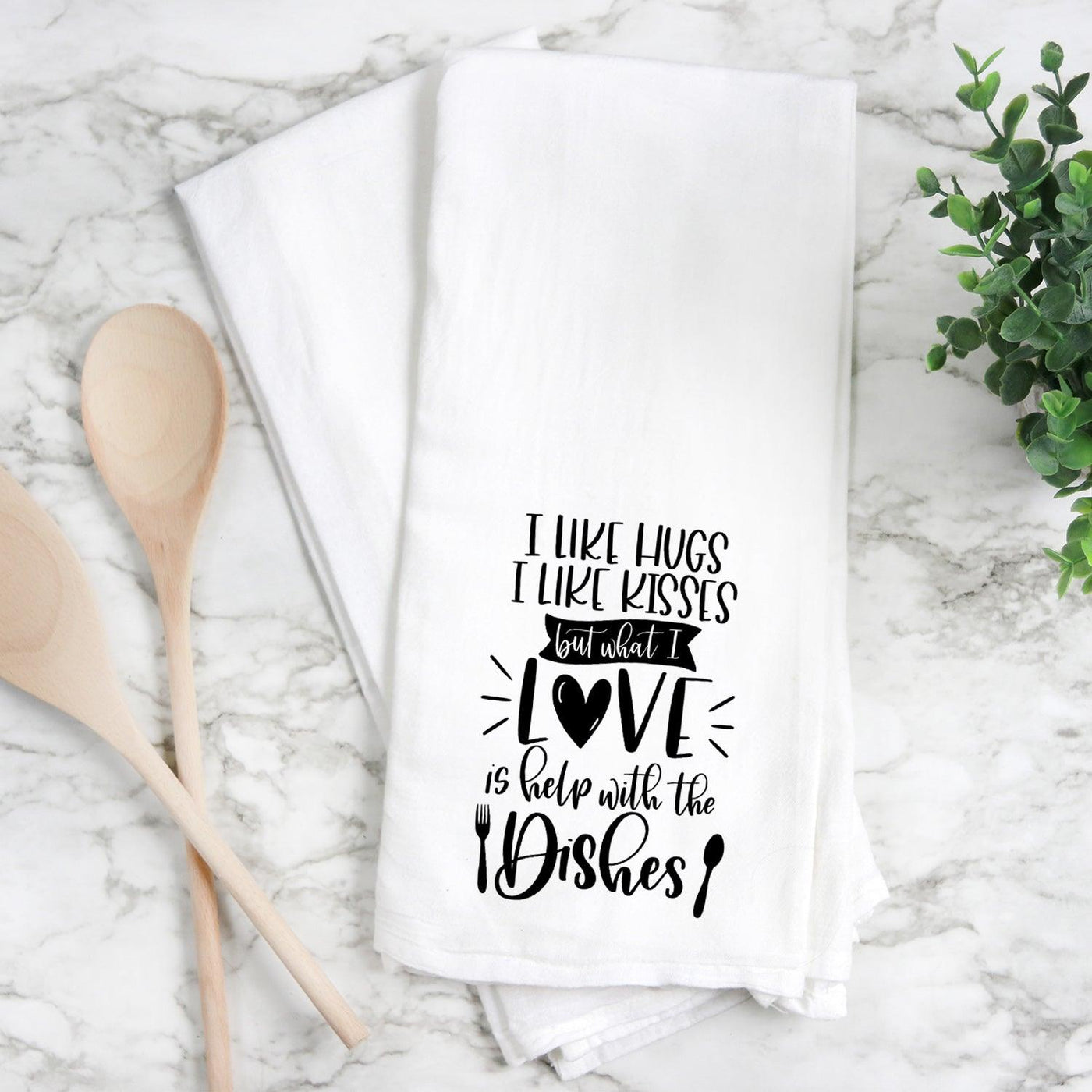 I love help with dishes - Tea Towel - Grace & Co. Designs 
