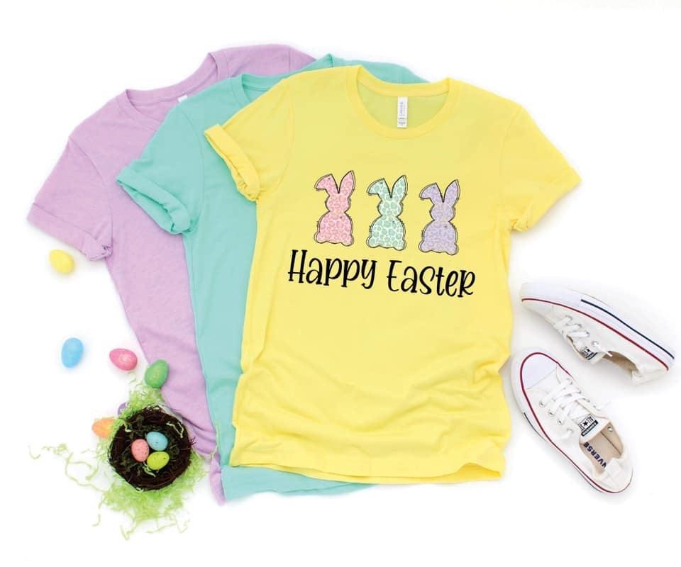 Happy Easter Bunny Trio - Grace & Co. Designs 