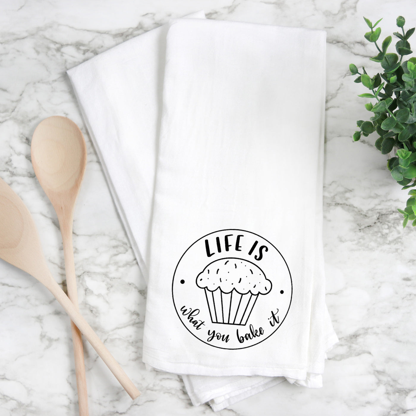 Life is what you bake it - Tea Towel