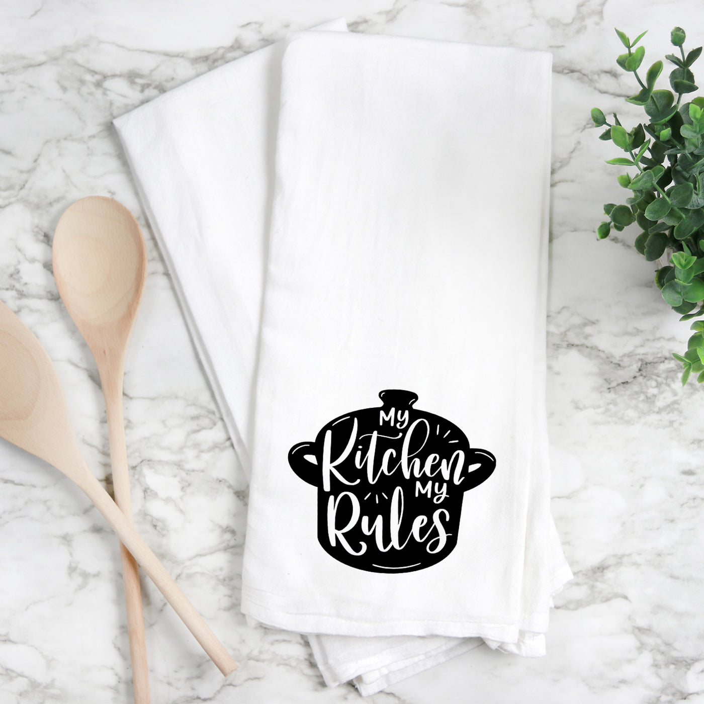 My kitchen my rules - Tea Towel