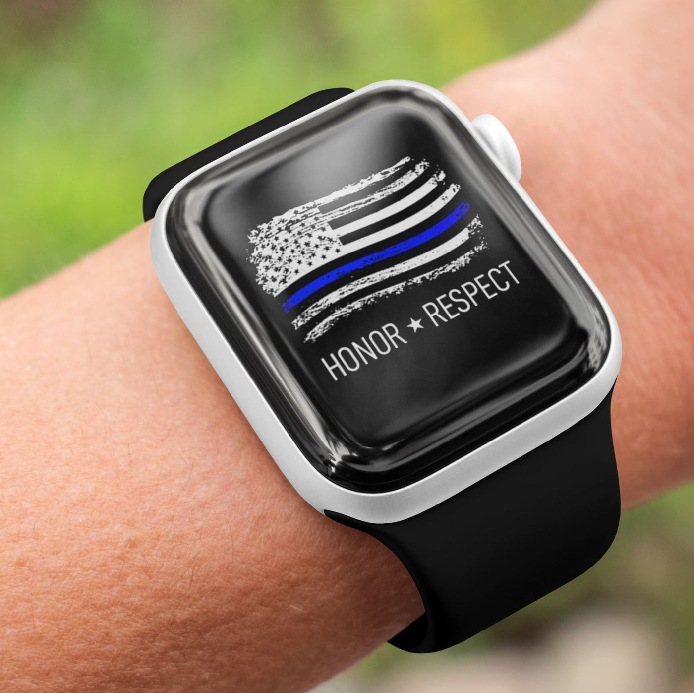 Thin Blue Line Honor Respect - Watch Wallpaper