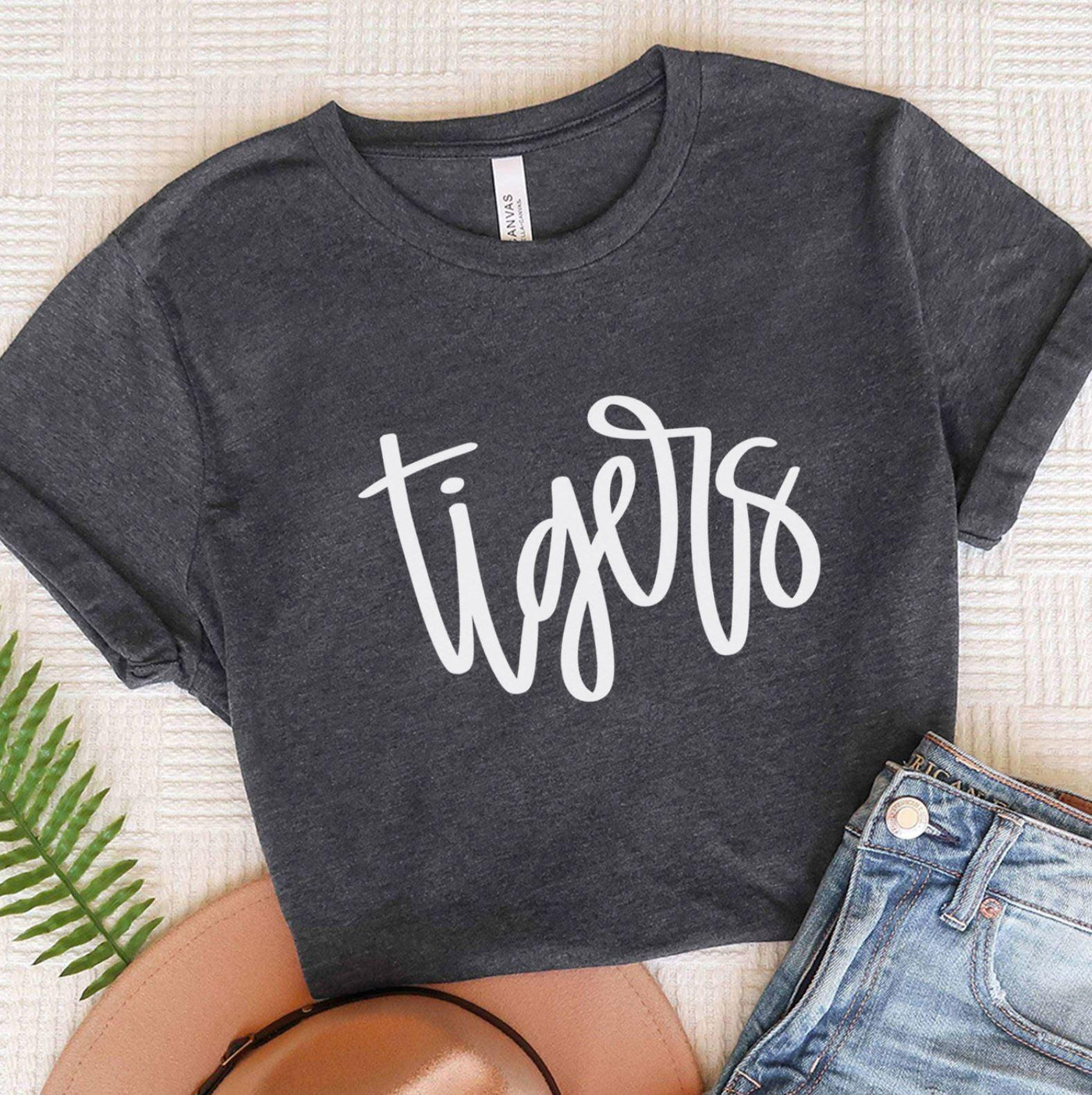 Hand lettered mascot - Tigers - Grace & Co. Designs 