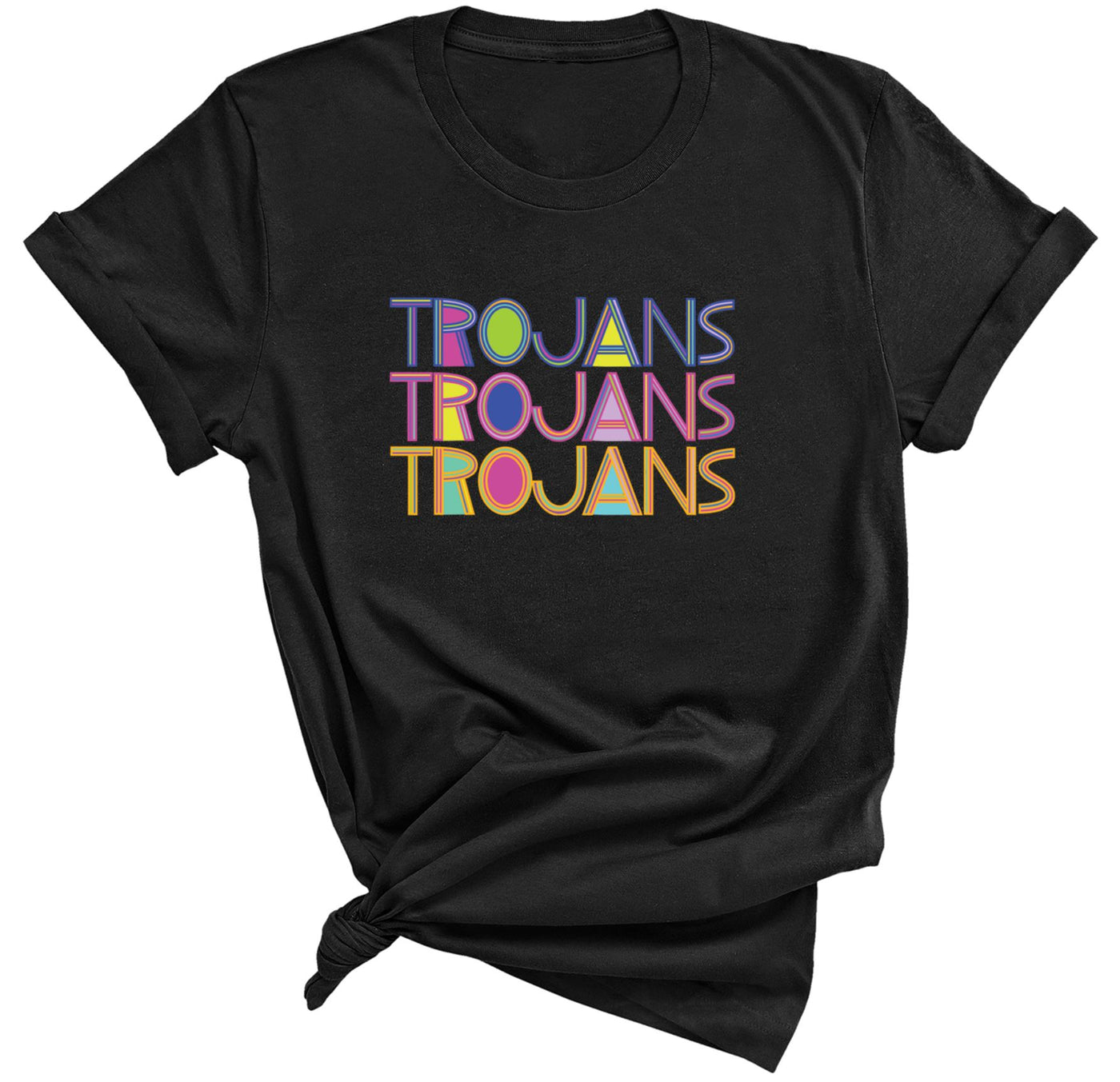 Trojans Neon Retro Mascot