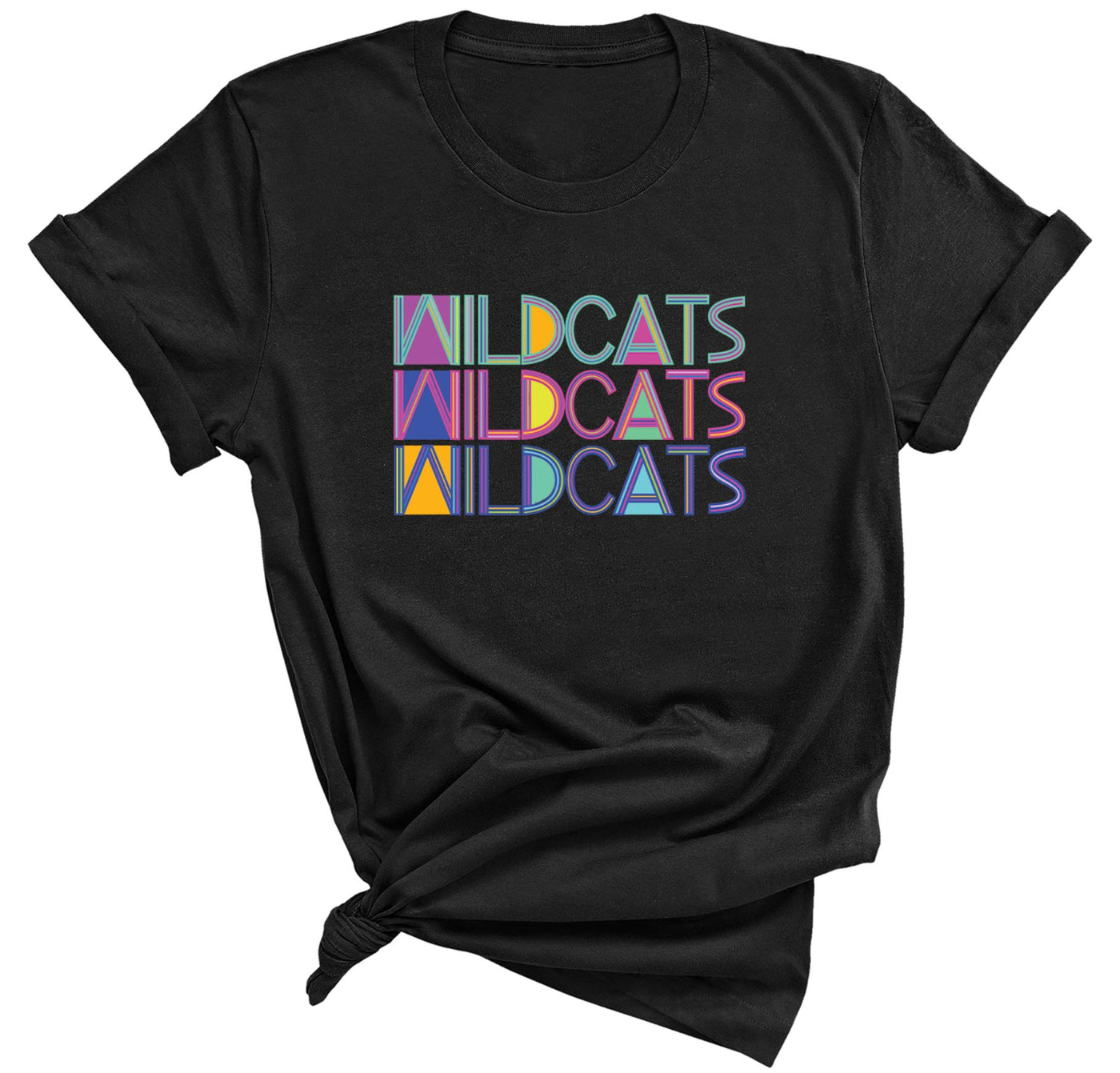 Wildcats Neon Retro Mascot